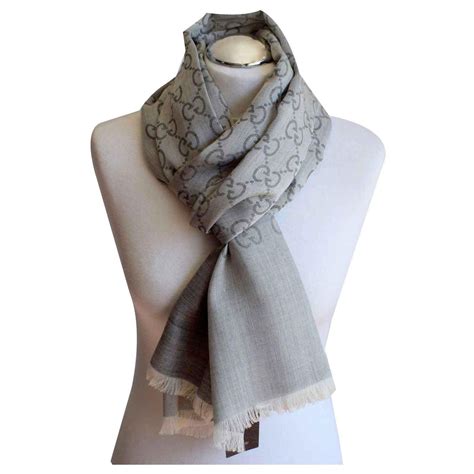 gucci head scarf for women|Gucci grey scarves women's.